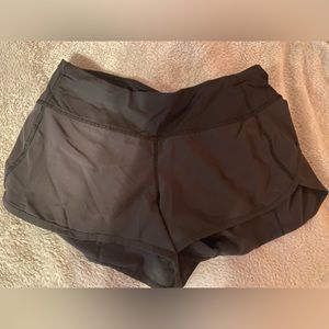 Black lululemon shorts size 4